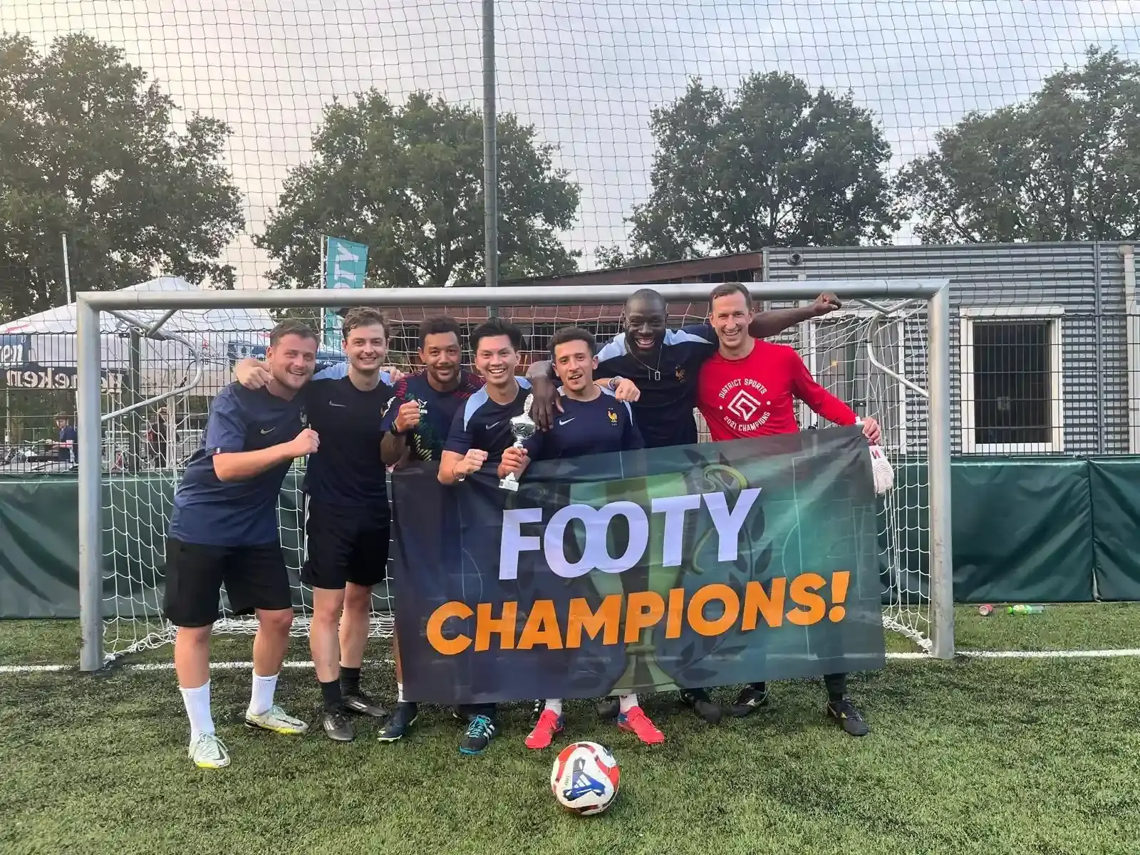 X&3K Team Picture on the pitch - Champions League 2 Winners